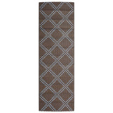 Vidaxl zunanja preproga Arakil 80x250 cm Polipropen rjava