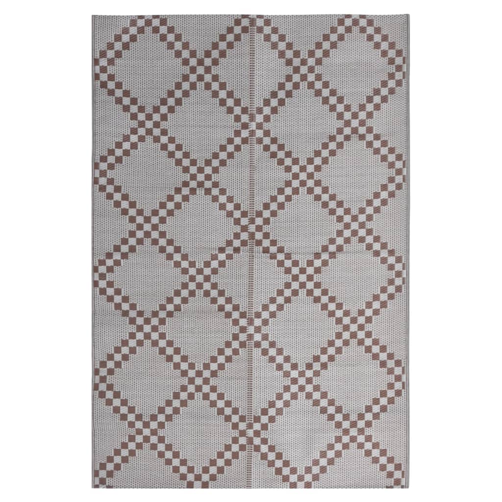 Vidaxl zunanja preproga Arakil 140x200 cm Polipropen rjava