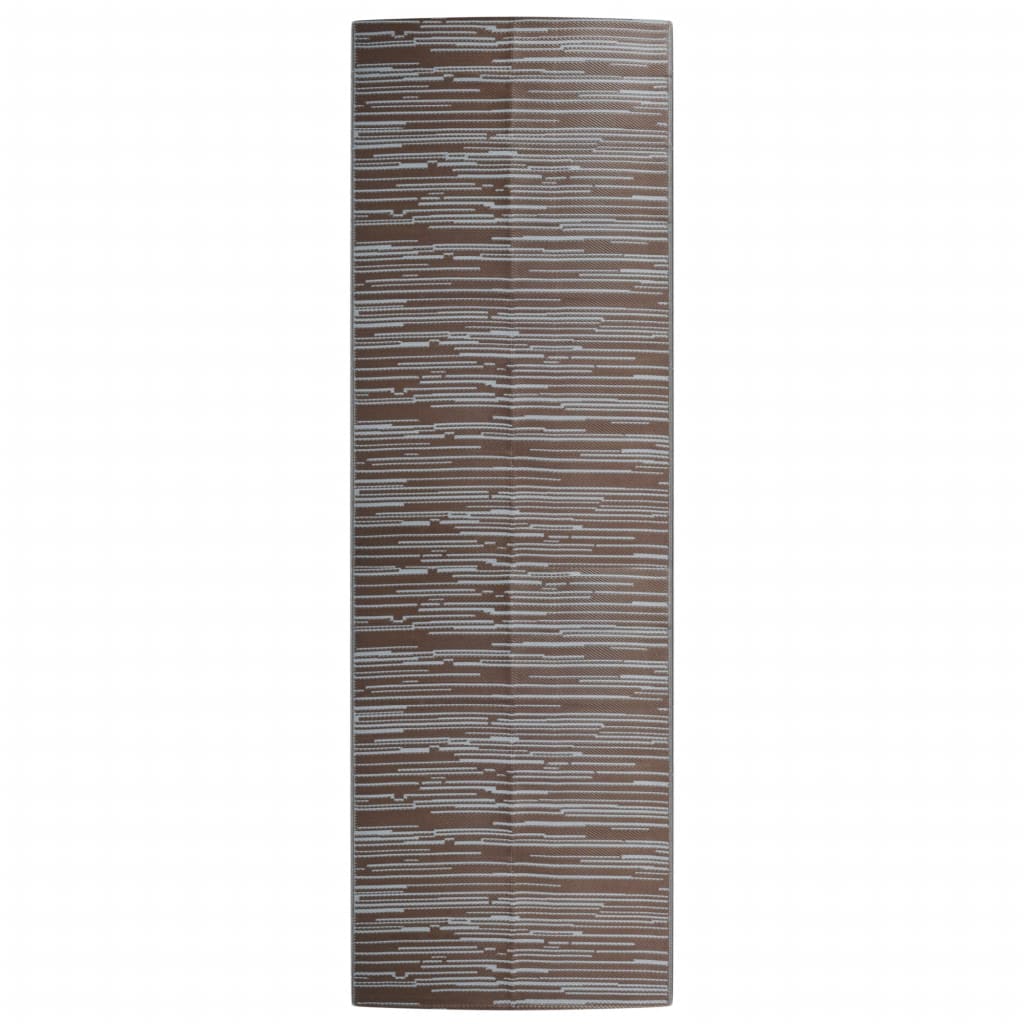 Vidaxl uden for tæppet Arakil 80x250 cm polypropenbrun