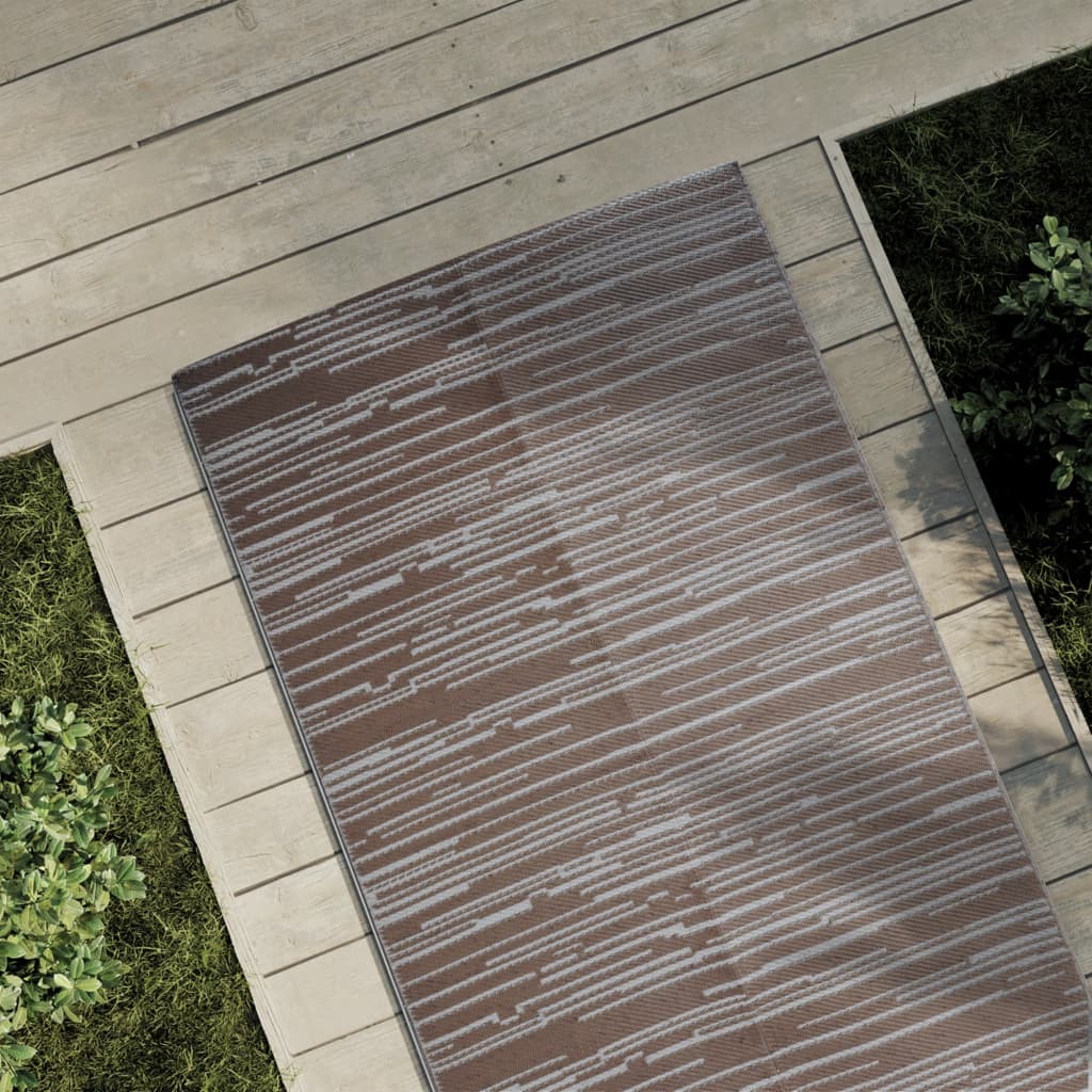 Vidaxl uden for tæppet Arakil 80x250 cm polypropenbrun