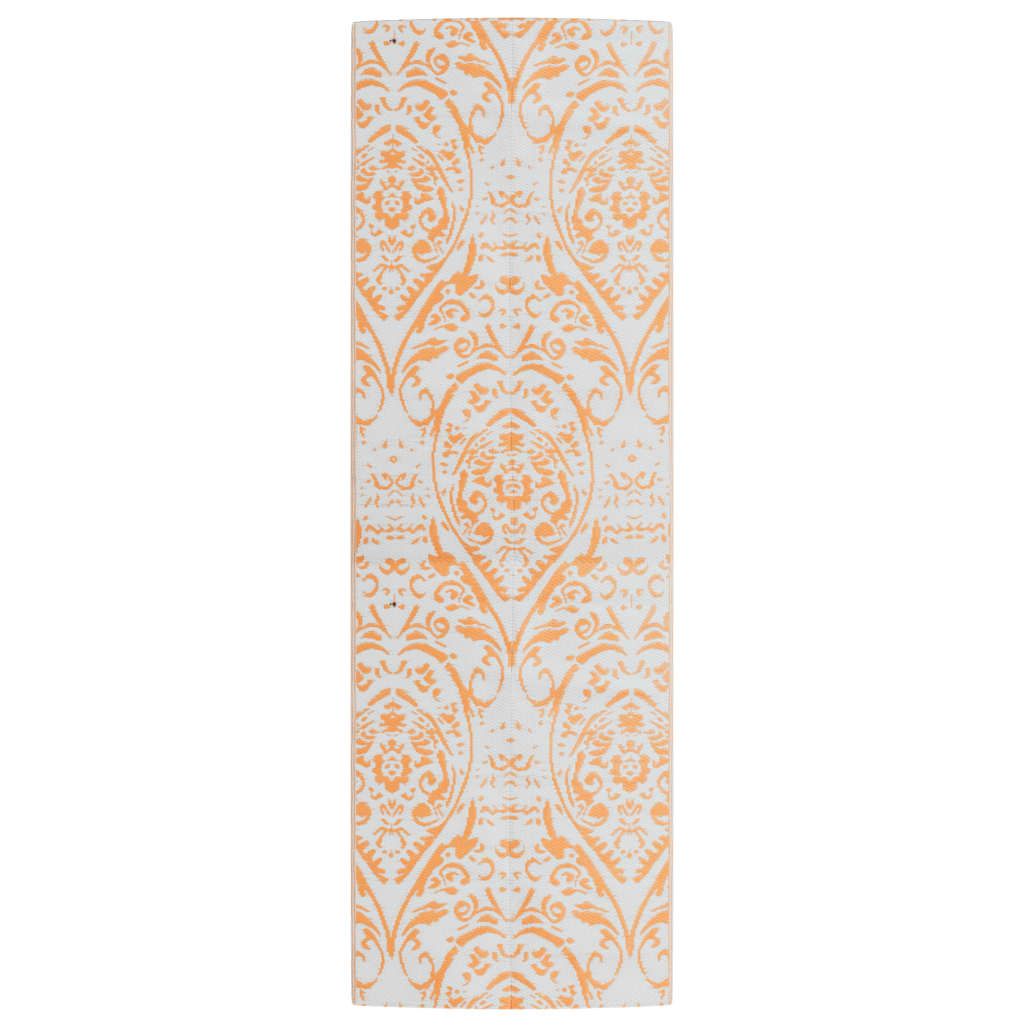 Vidaxl mimo koberec Arakil 80x250 cm pp oranžový a bílý