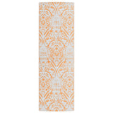 Vidaxl mimo koberec Arakil 80x250 cm pp oranžový a bílý