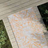 Vidaxl mimo koberec Arakil 80x250 cm pp oranžový a bílý