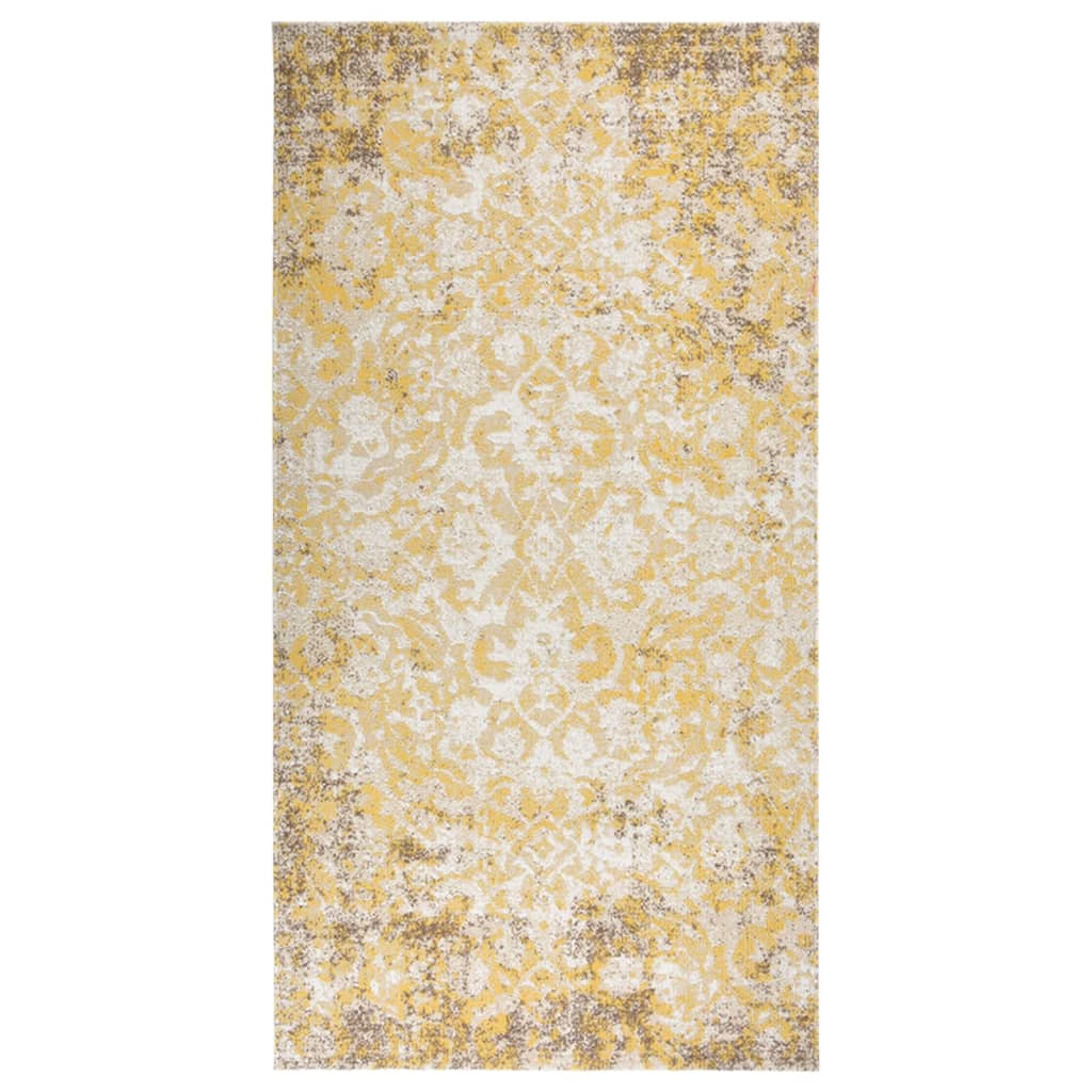Vidaxl uden for tæppet fladt vævet 80x150 cm gul