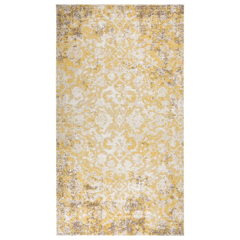 Vidaxl uden for tæppet fladt -vævet 115x170 cm gul
