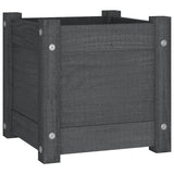 VidaXL Planning box 31x31x31 cm Solid pine Gray