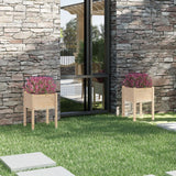 Vidaxl Planters 2 st 50x50x70 cm pevná borovice