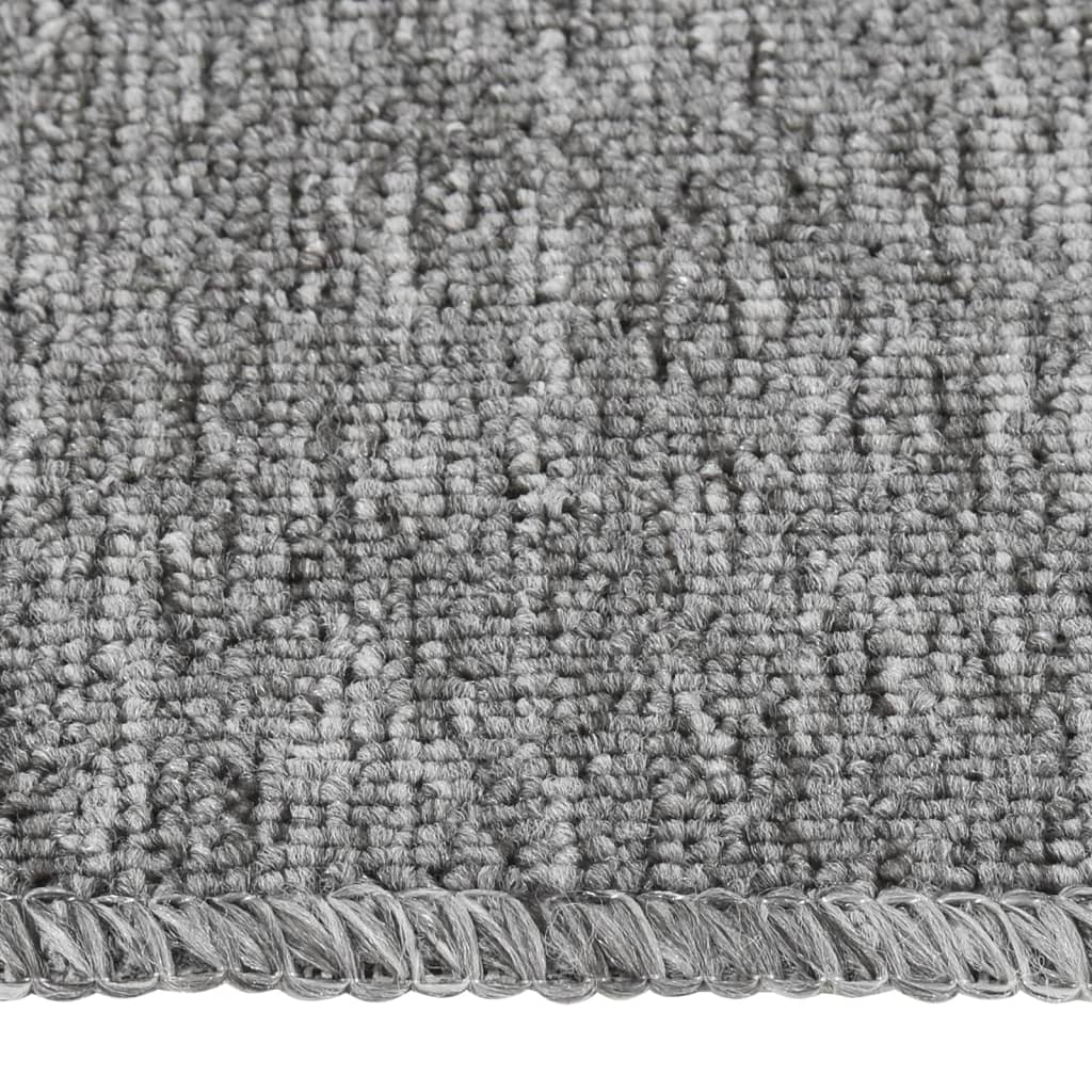 Vidaxl Schodišťové rohože 15 St. Anti-Slip Rectangular 60x25 cm šedá