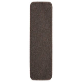 Podstavki za stopnice Vidaxl 15 St proti zdrsu pravokotno 75x20 cm rjava