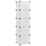 Stojak na buty vidaxl 44x31,5x153,5 cm przezroczysty polipropen