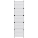Stojak na buty vidaxl 44x31,5x153,5 cm przezroczysty polipropen