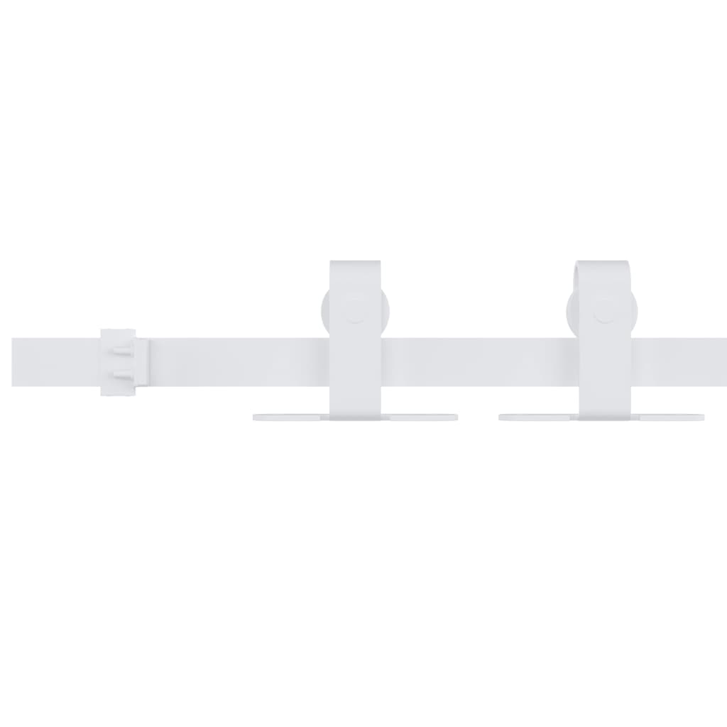 Sospensione Vidaxl Set per mini -skiver porta 200 cm in acciaio carbone bianco