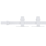 Sospensione Vidaxl Set per mini -skiver porta 152 cm in acciaio carbone bianco