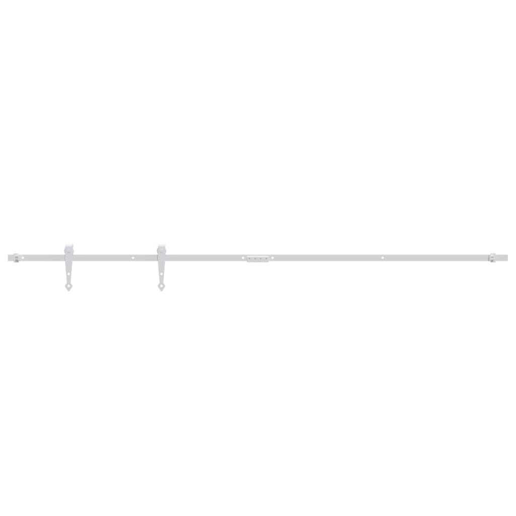 Sospensione Vidaxl Set per mini -skiver porta 183 cm in acciaio carbone bianco