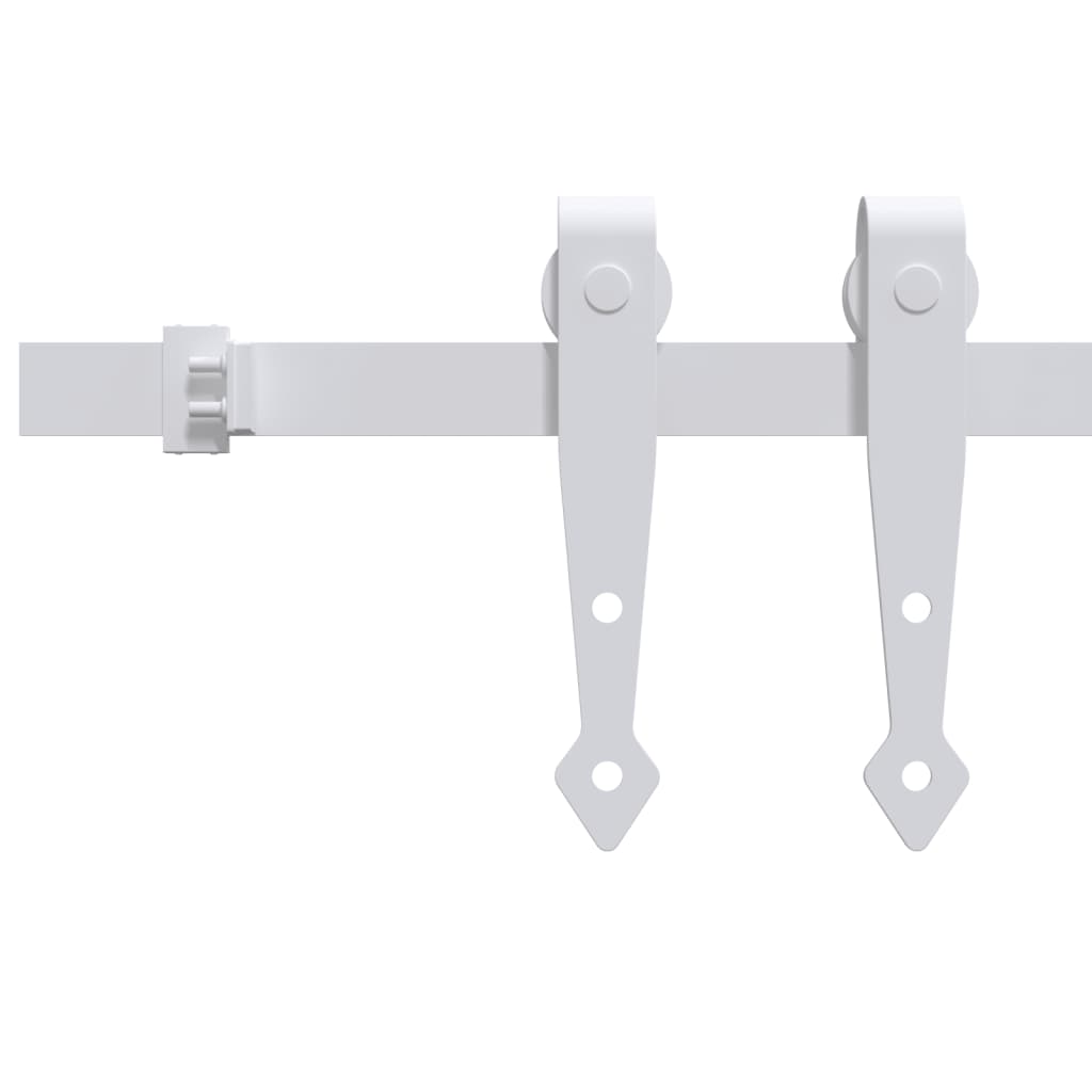 Sospensione Vidaxl Set per mini -skiver porta 183 cm in acciaio carbone bianco
