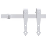 Sospensione Vidaxl Set per mini -skiver porta 183 cm in acciaio carbone bianco