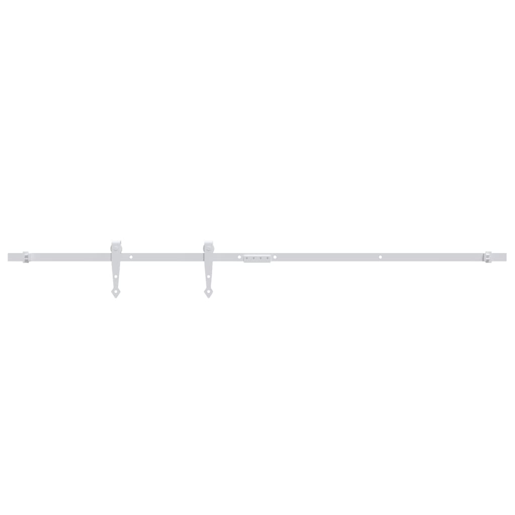 Sospensione Vidaxl Set per mini -skiver porta 152 cm in acciaio carbone bianco