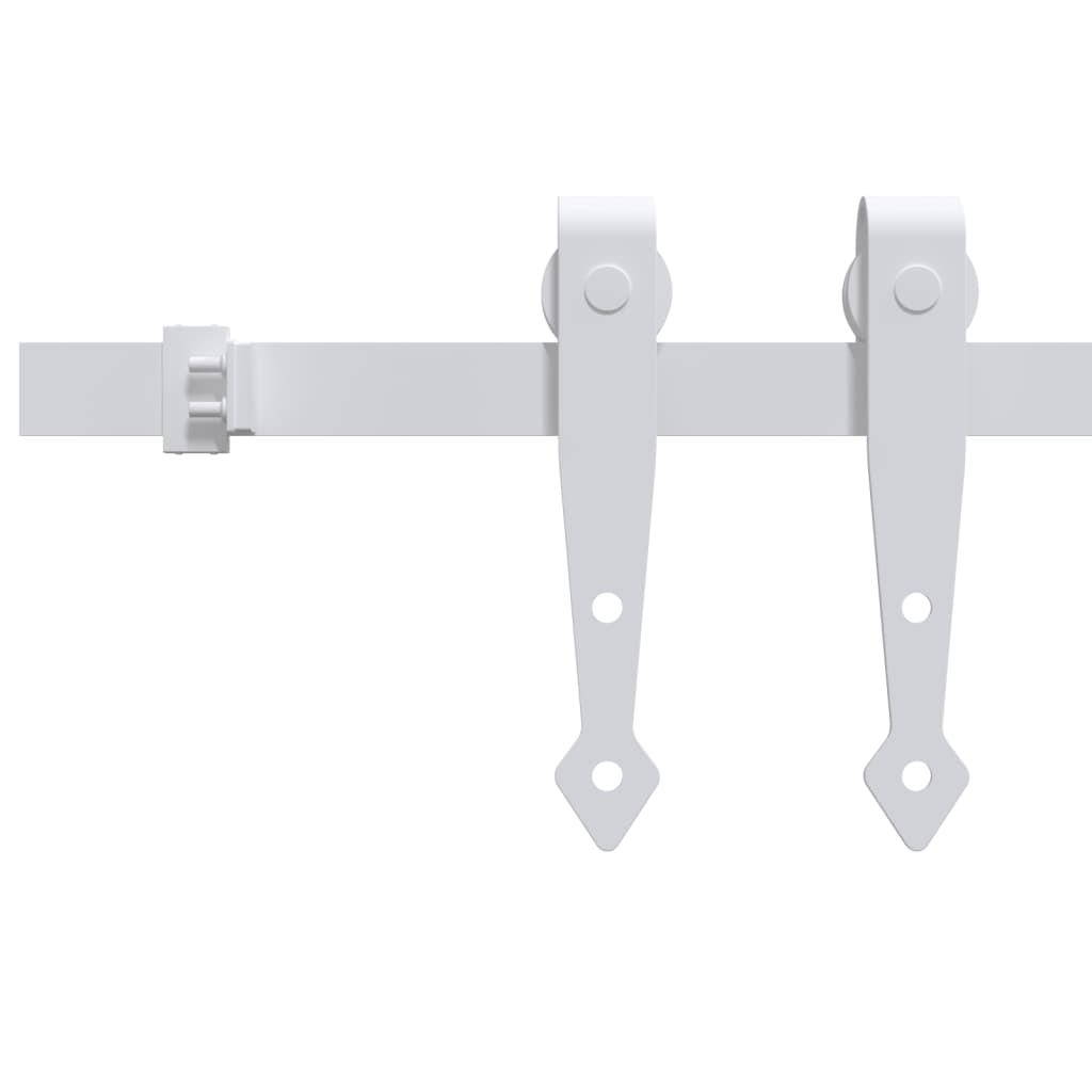 Sospensione Vidaxl Set per mini -skiver porta 152 cm in acciaio carbone bianco