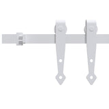 Sospensione Vidaxl Set per mini -skiver porta 152 cm in acciaio carbone bianco
