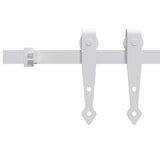Sospensione Vidaxl Set per mini -skiver porta 122 cm in acciaio carbone bianco