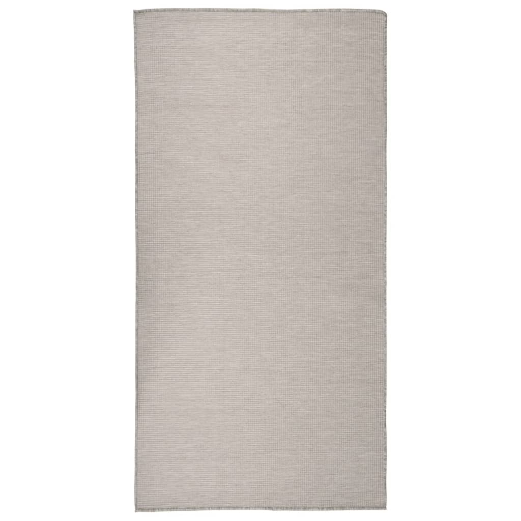 Vidaxl ausserhalb Rugfauto gewéckelt 100x200 cm Taupe
