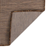 Vidaxl zunanja preproga ploščata tkana 100x200 cm rjava