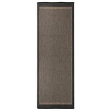 Vidaxl zunanja preproga ploščata tkana 80x250 cm temno rjava
