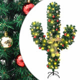 Vidaxl julekaktus med standard og LED'er 210 cm PVC Green