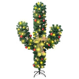 Vidaxl julekaktus med standard og LED'er 210 cm PVC Green