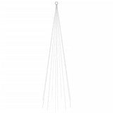 Vidaxl Vlaggenmast vánoční stromeček 310 LED diody vícebarevný 300 cm