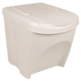 Vidaxl garbage cans 3 st stackable 75 l polypropene white