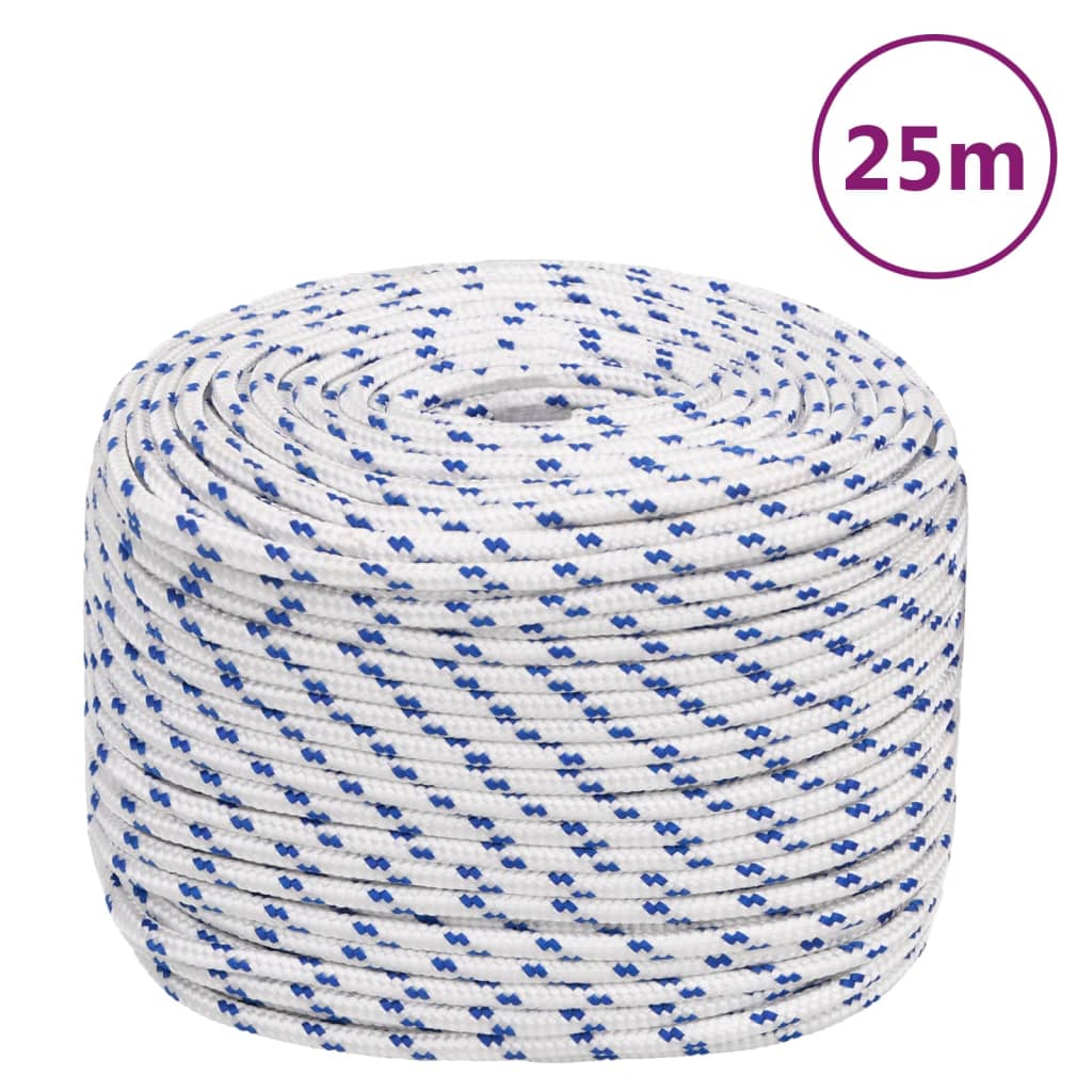 Vidaxl Boot Rope 6 mm 25 m Polypropylene white