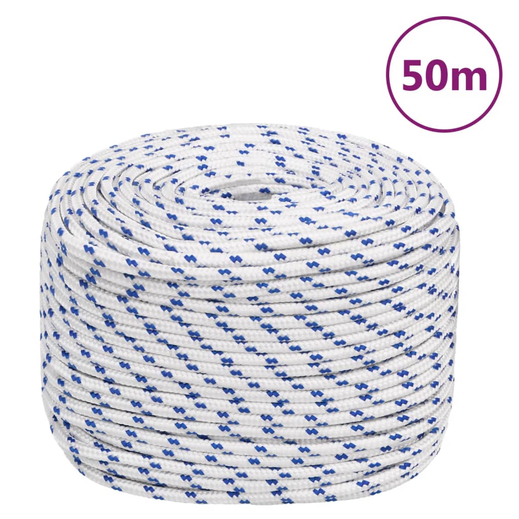 Vidaxl Boot Rope 6 mm 50 m Polypropylene white