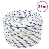 Vidaxl Boot rope 14 mm 25 m Polypropylene white
