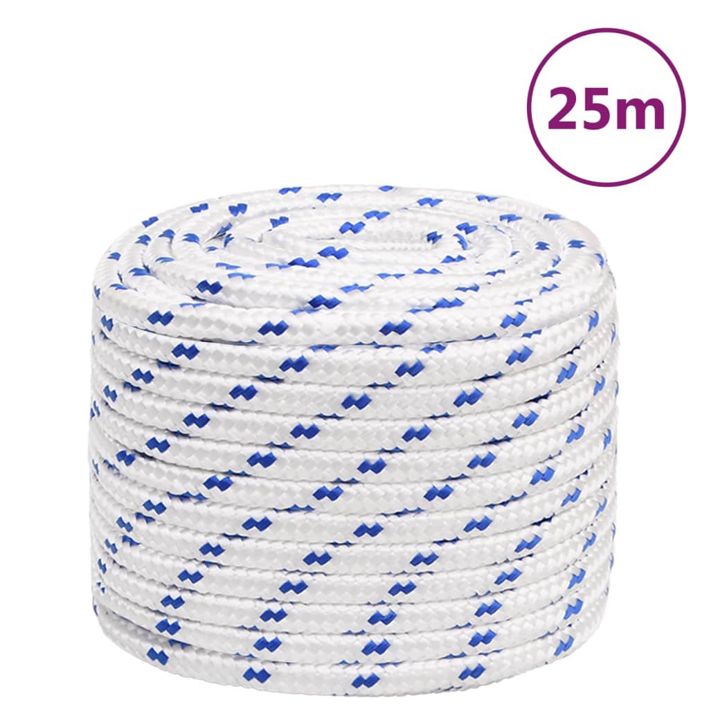 Vidaxl Boot Rope 16 mm 25 m Polypropylene white