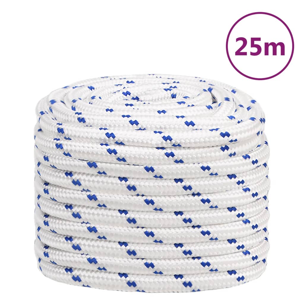 Vidaxl Boot Rope 20 mm 25 m Polypropylene white