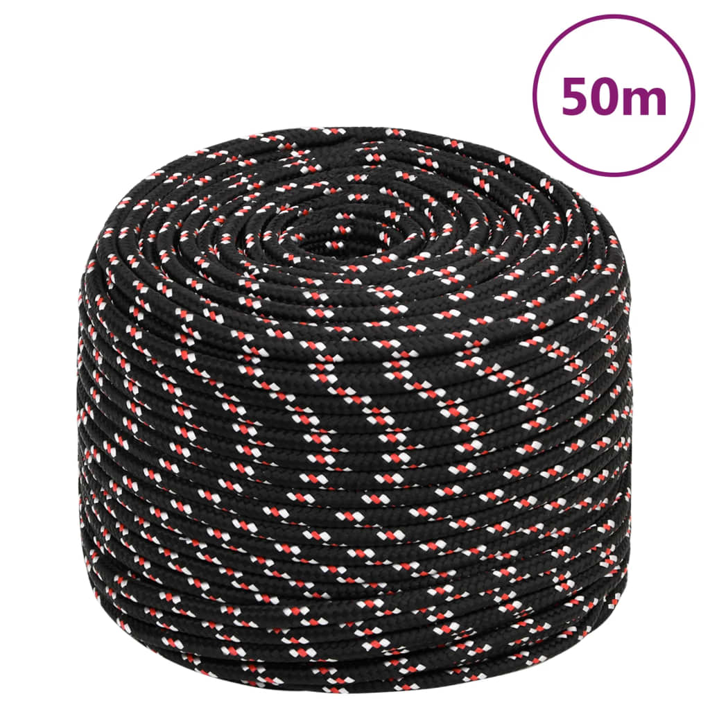 Vidaxl Boot rope 8 mm 50 m polypropylene black