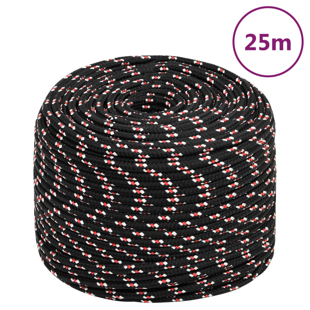 Vidaxl Boot rope 10 mm 25 m polypropylene black