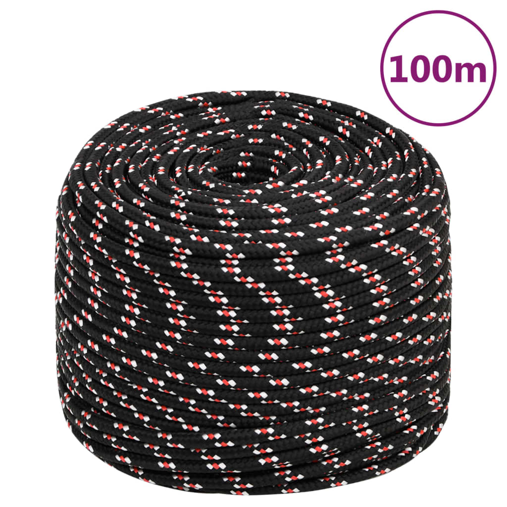 Vidaxl Boot rope 10 mm 100 m polypropylene black