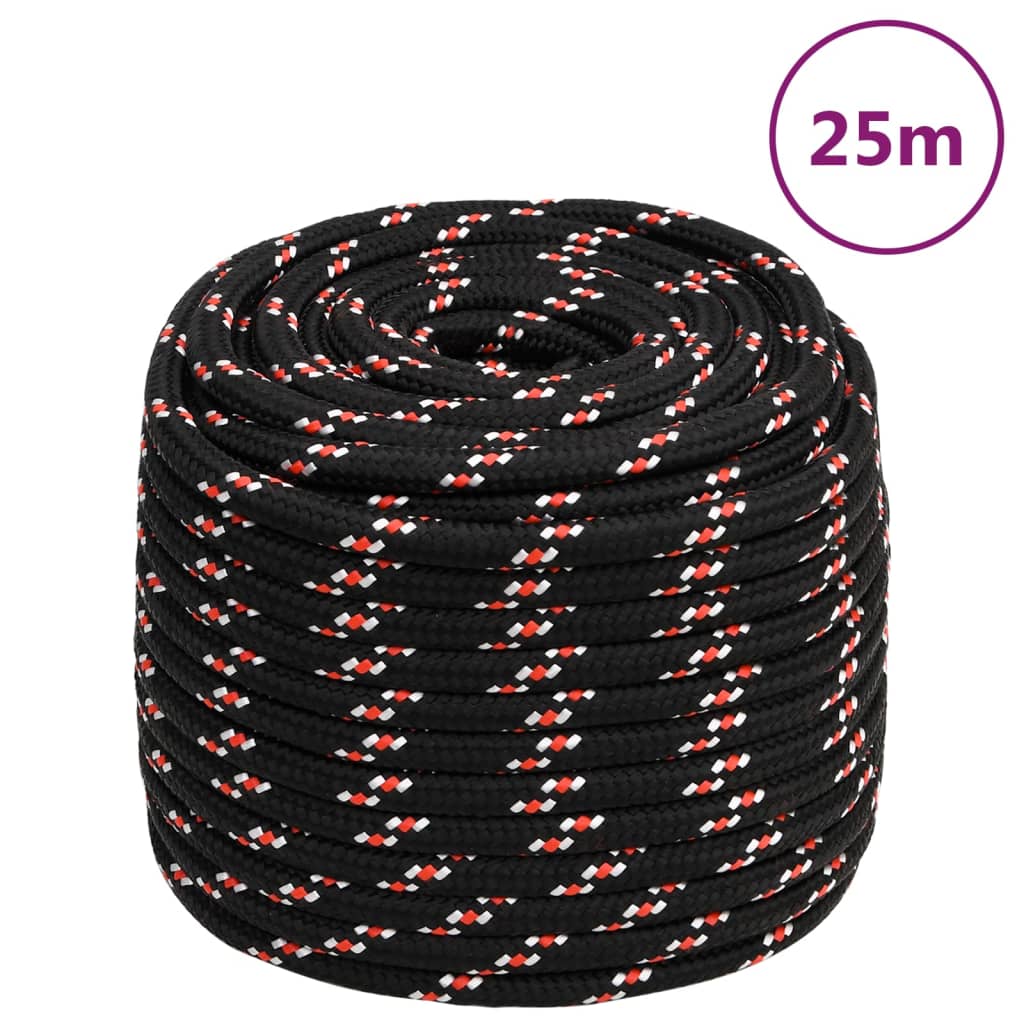 Vidaxl Boot rope 16 mm 25 m polypropylene black