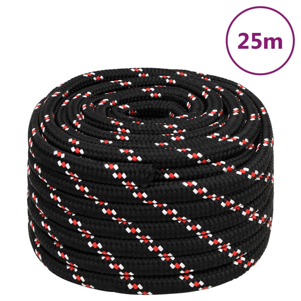 Vidaxl Boot Rope 20 mm 25 m Polypropylene black