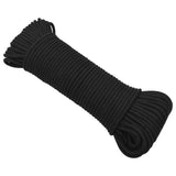 Vidaxl Boot Rope 5 mm 50 m Polroprope schwaarz