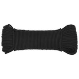 Vidaxl Boot Rope 5 mm 50 m Polroprope schwaarz