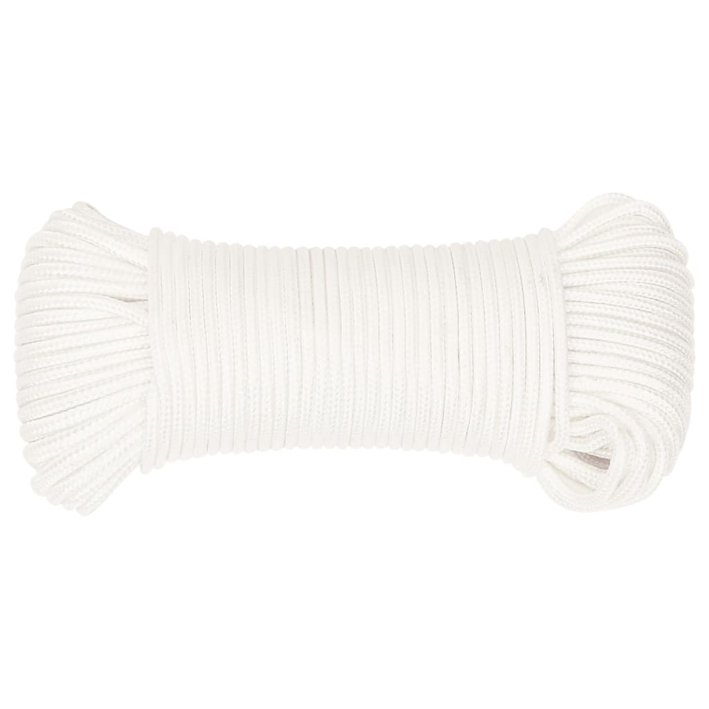 Vidaxl Boot Rope 4 mm 50 m Polypropylen voll wäiss
