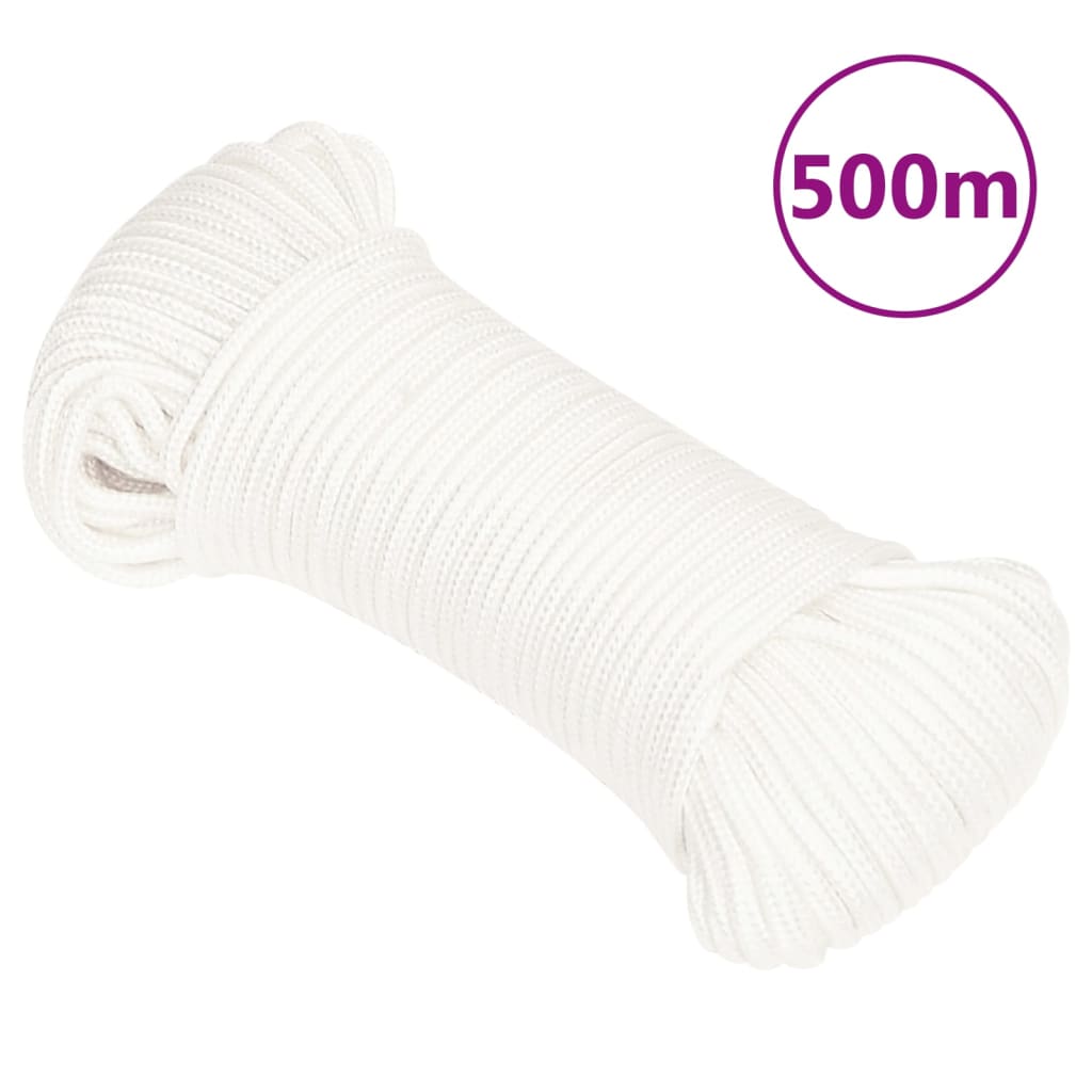 Vidaxl Boot Rope 4 mm 500 m Polypropylen voll wäiss