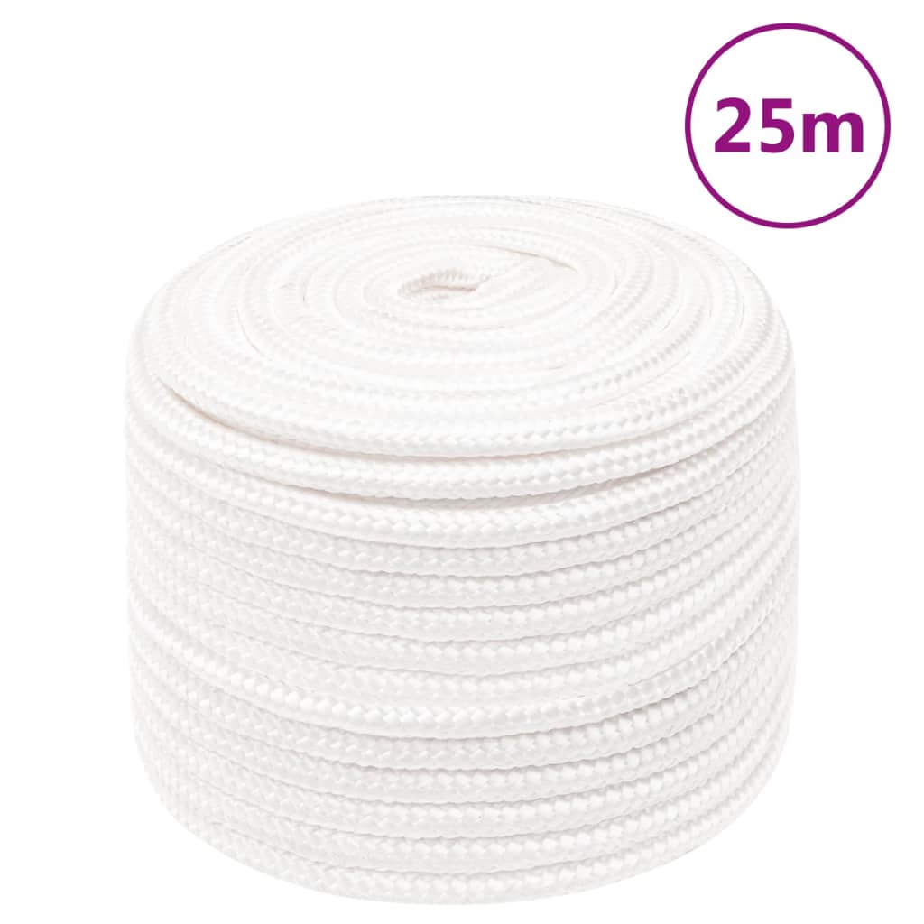 Vidaxl Boot Rope 12 mm 25 m Polypropylene voll wäiss