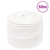 Vidaxl Boot Rope 14 mm 50 m Polypropylen voll wäiss