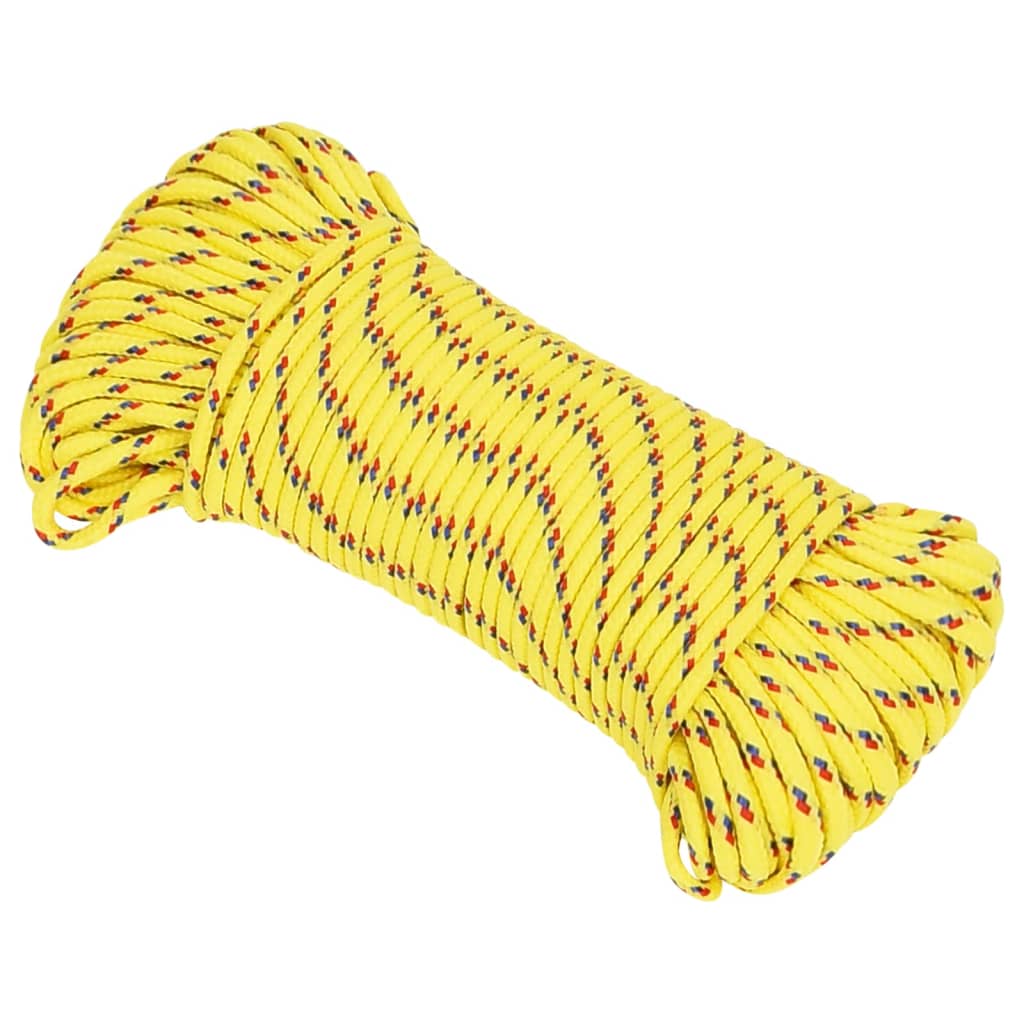 Vidaxl Boot rope 3 mm 25 m polypropylene yellow