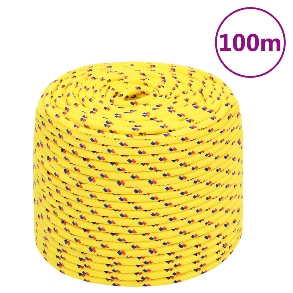 Vidaxl Boot Rope 8 mm 100 m Polropypylen Giel