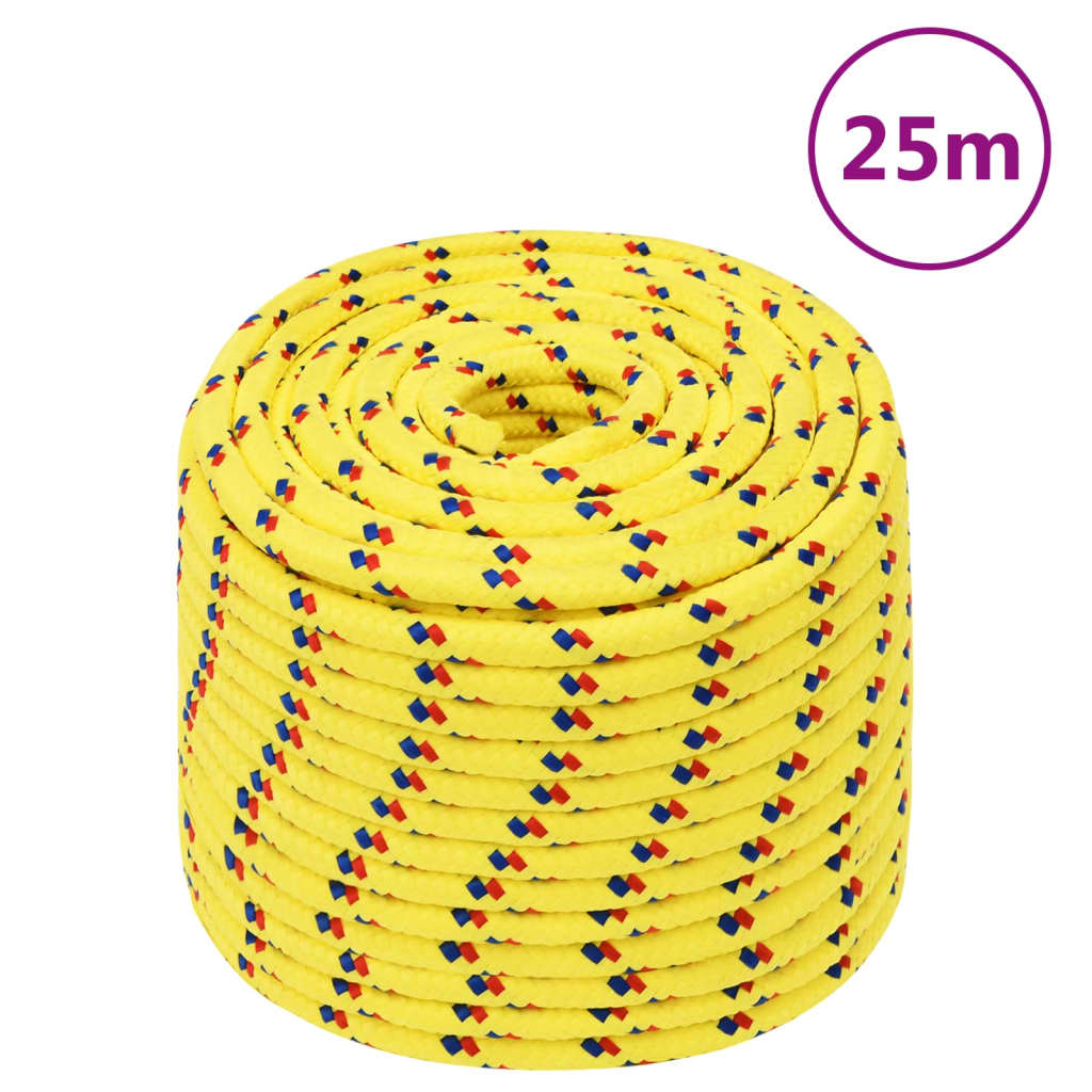 Vidaxl Boot Rope 12 mm 25 m Polropypylen Giel